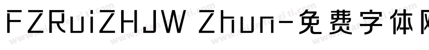 FZRuiZHJW Zhun字体转换